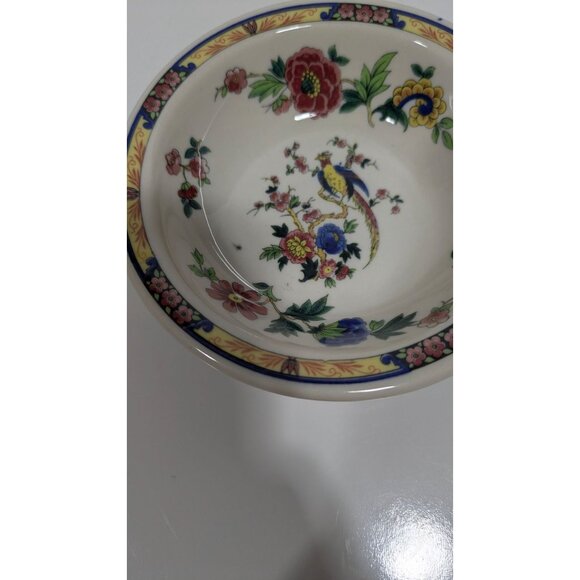 Syracuse China Bird Of Paradise 4 5/8" Floral Bird Design Bowl - Picture 3 of 8